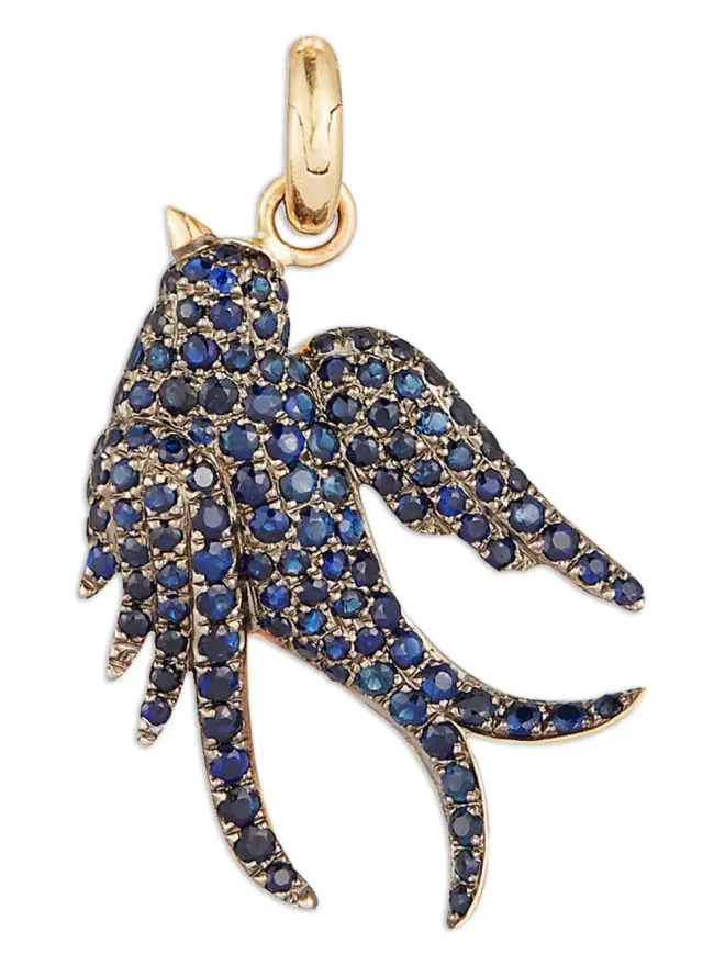 Storrow Jewelry Storrow Jewelry ブルーサファイア バーディー チャーム ネックレスの商品画像