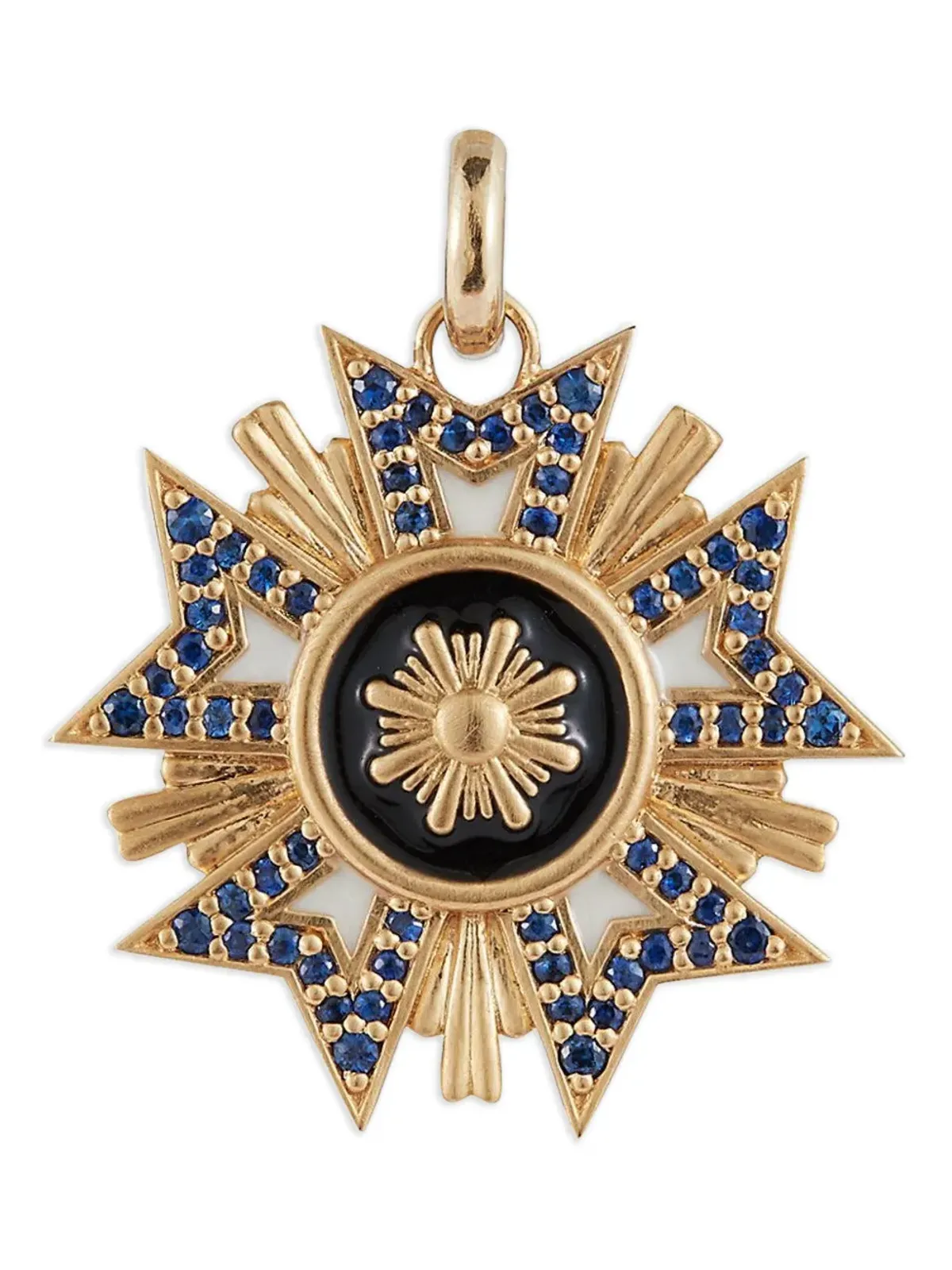 Storrow Jewelry フローレンス サファイア メダリオン ペンダント - 画像1