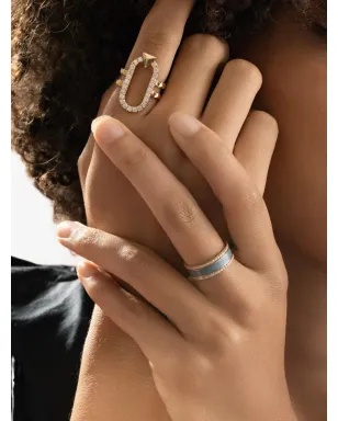 Alessa Jewelry ダイヤモンドボーダーリング - サムネイル2
