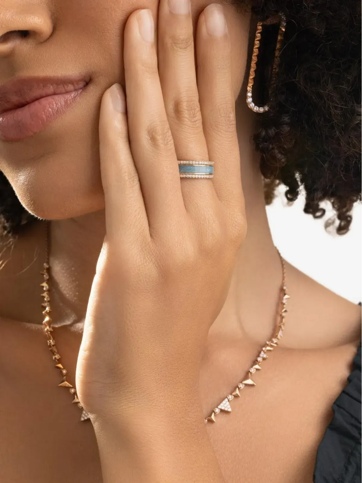 Alessa Jewelry ダイヤモンドボーダーリング - 画像3