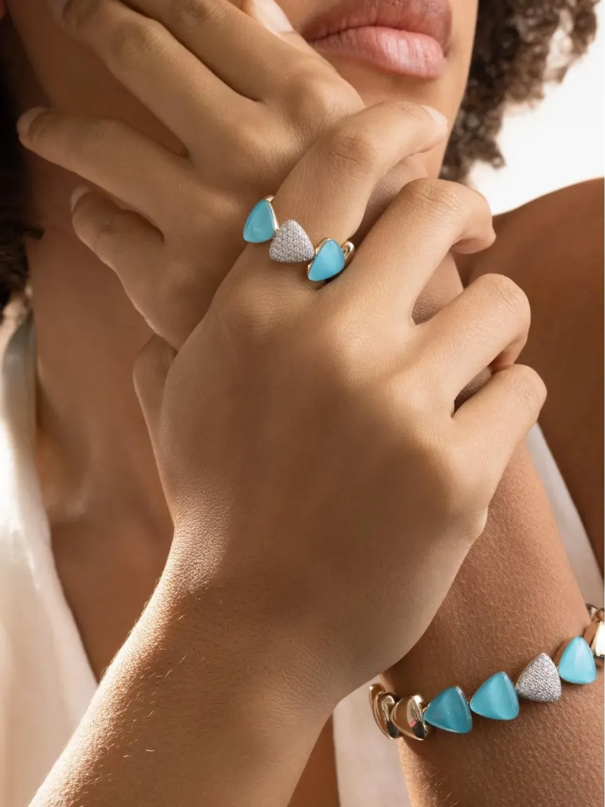 VHERNIER Freccia マルチストーンリング - 画像2