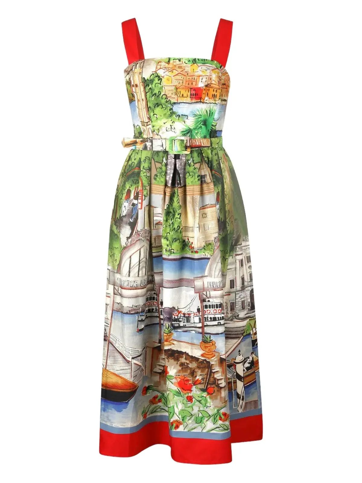 Rani Arabella Poet Printed Maxi Dress - Green - 画像1