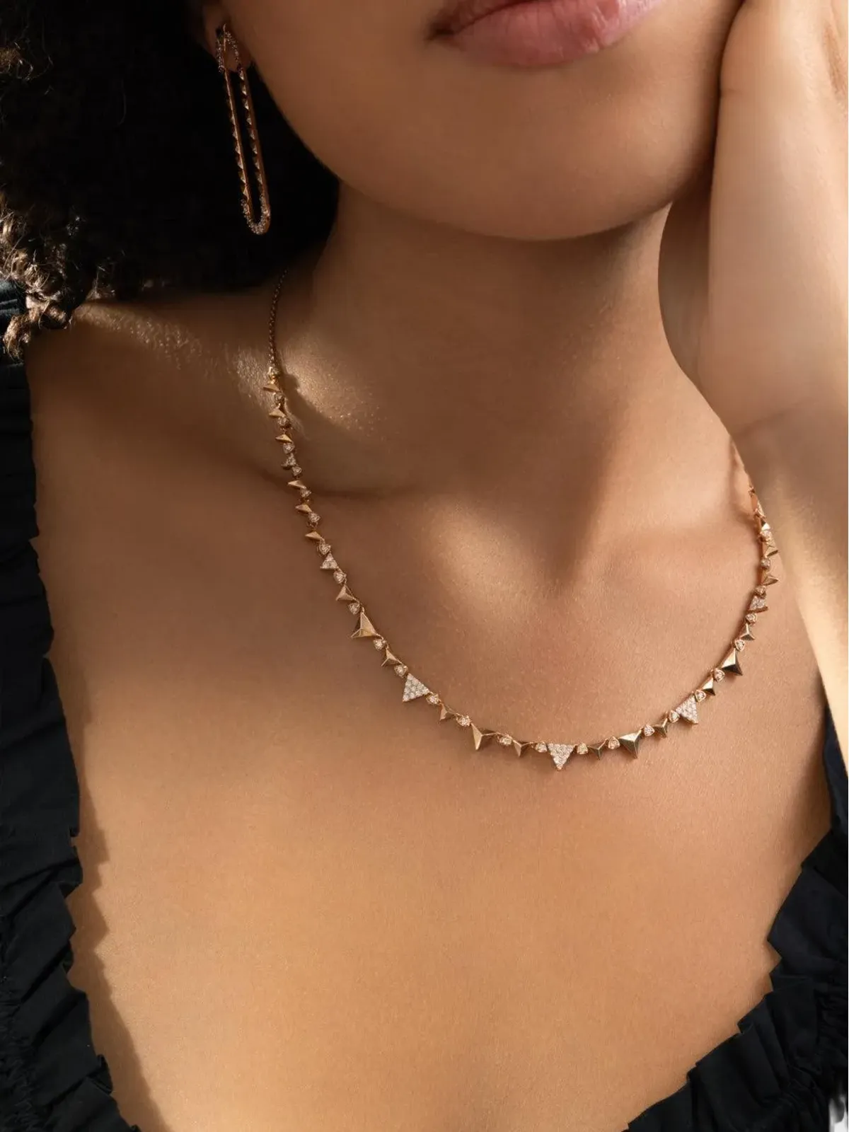 Alessa Jewelry RISING ダイヤモンド ネックレス（ピンク） - 画像3