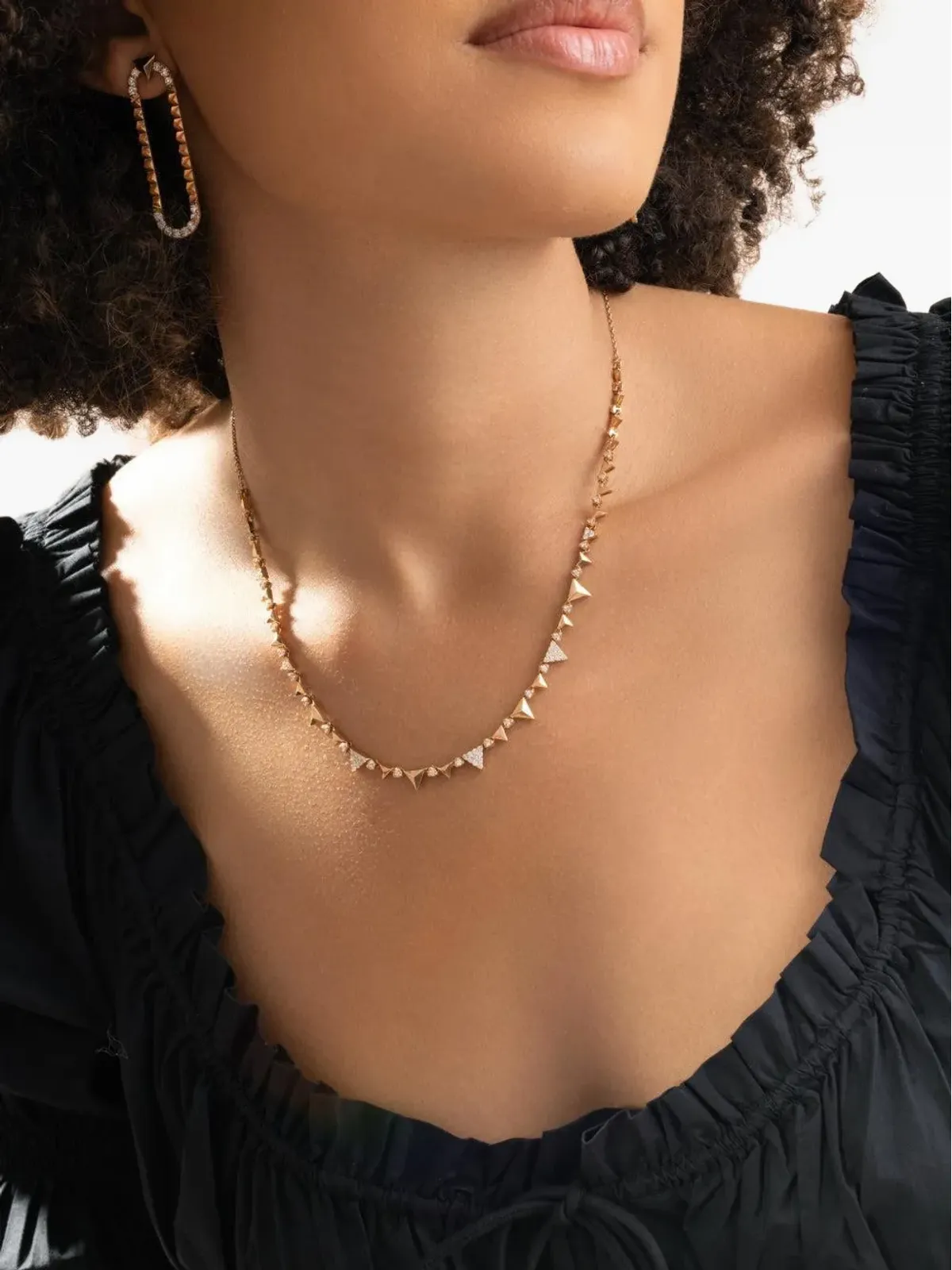 Alessa Jewelry RISING ダイヤモンド ネックレス（ピンク） - 画像4