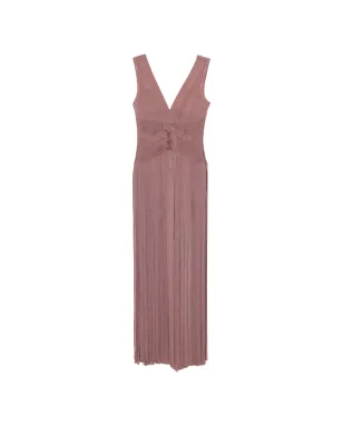 Herve Leger Vネック・プリーツドレス - サムネイル1