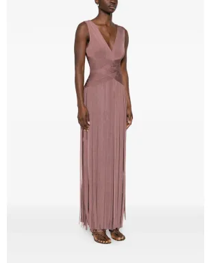 Herve Leger Vネック・プリーツドレス - サムネイル3