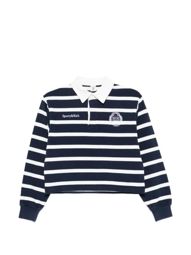 Sporty & Rich Sporty & Rich ブロンディストライプポロトップの商品画像