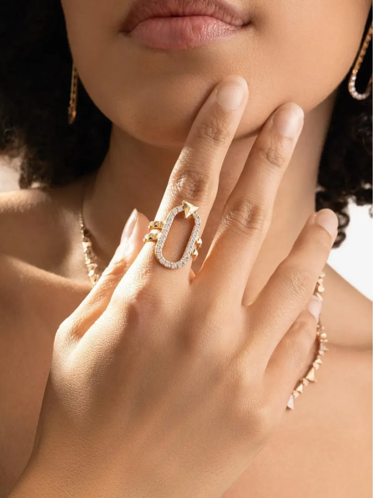 Alessa Jewelry エナジー ダイヤモンドリング ピンク - 画像2