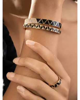 Alessa Jewelry エリクサー ダイヤモンド オニキス ブレスレット - サムネイル4