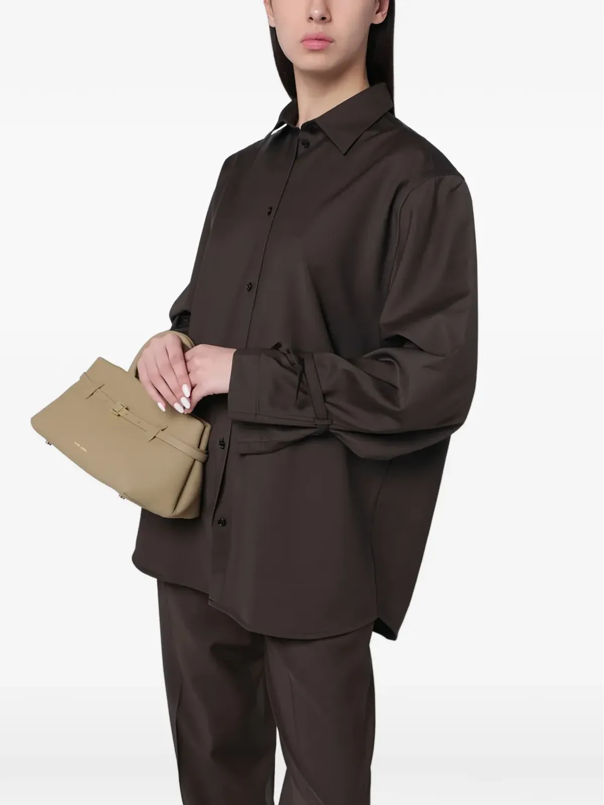 Manu Atelier Le Cambon 25 レザー トートバッグ - 画像2