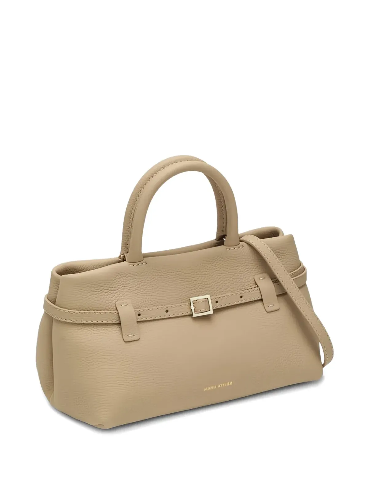 Manu Atelier Le Cambon 25 レザー トートバッグ - 画像4
