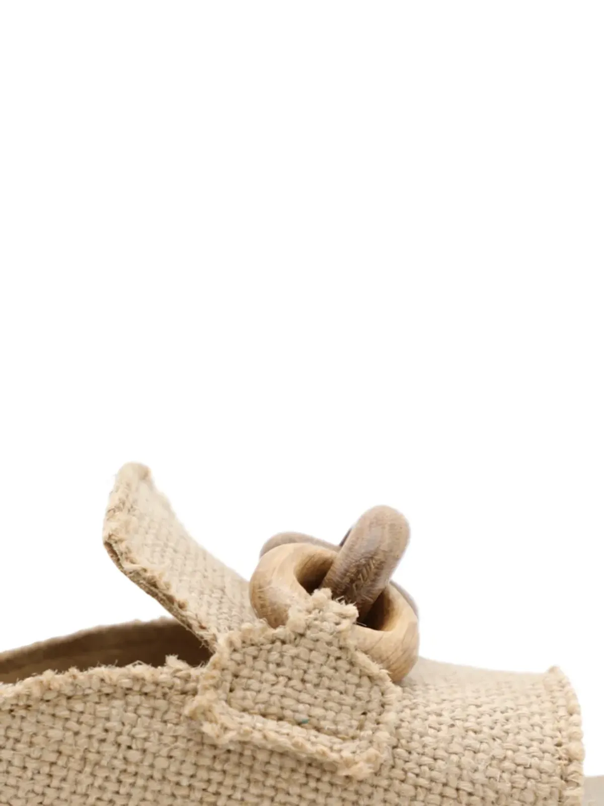 Pedro Garcia エンナ burlap wood-detail サンダル - 画像2