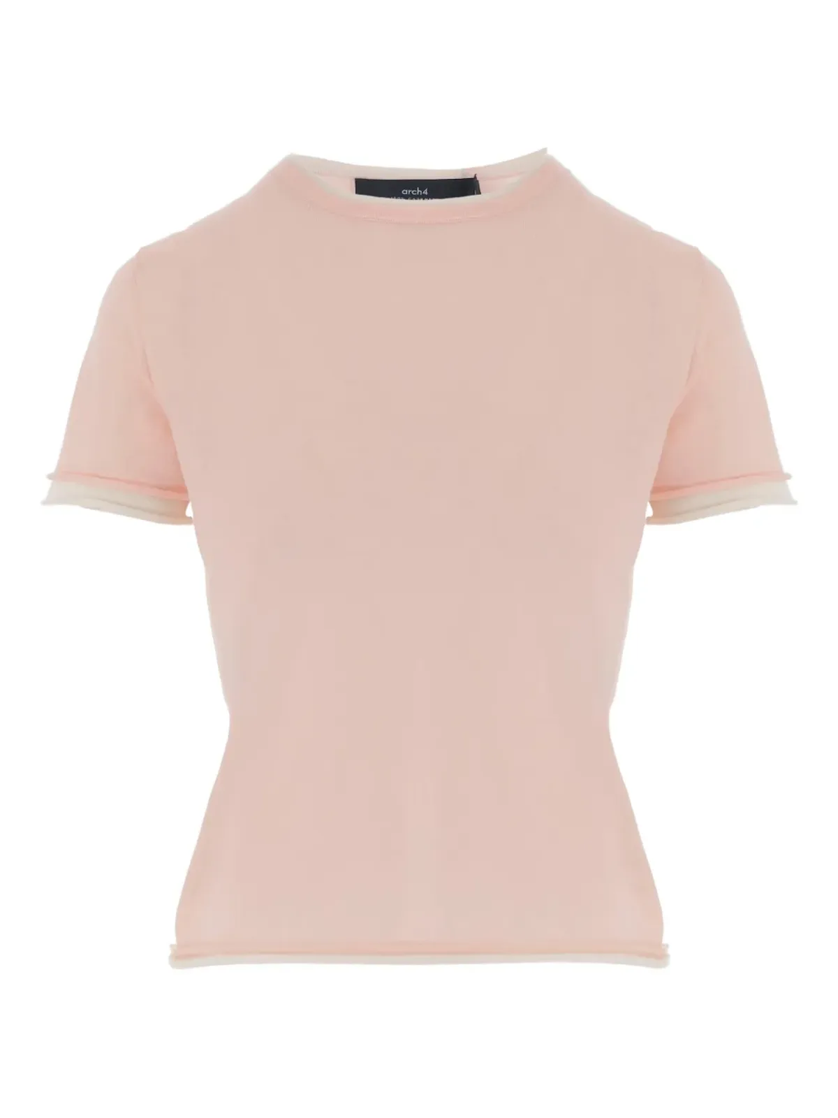 arch4 コントラストエッジ付きクルーネックTシャツ - 画像1