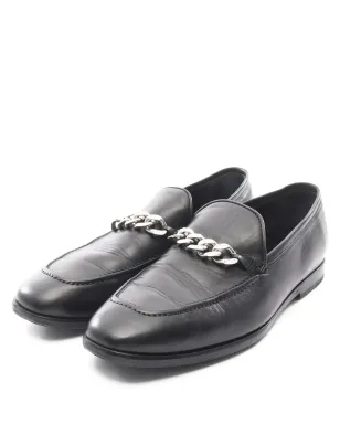 Jimmy Choo ビンテージ 2000年代 チェーンレザー ローファー - ブラック - サムネイル1