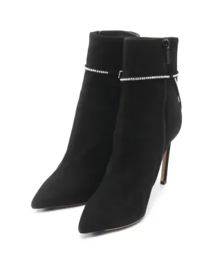 Jimmy Choo Pre-Owned 2000s rhinestone suede boots - Black - サムネイル1