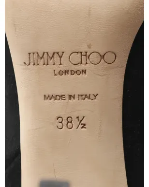 Jimmy Choo Pre-Owned 2000s rhinestone suede boots - Black - サムネイル5