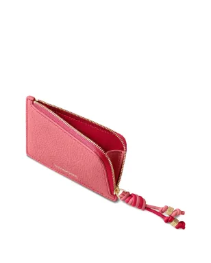 MAISON de SABRÉ ジップ付きシボレザーカードホルダー - ピンク - サムネイル4