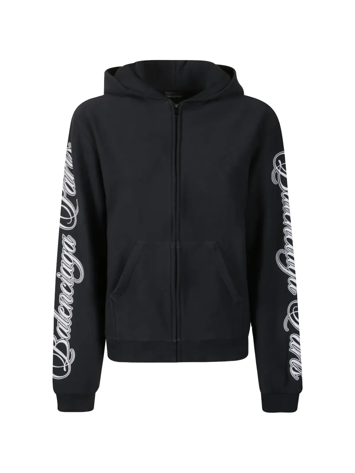 Balenciaga ジップ付き コットンニットウェア - ブラック - 画像1