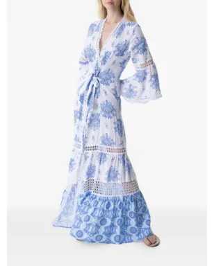 Temptation Positano Centa 花柄プリント レースのマキシドレス - サムネイル2