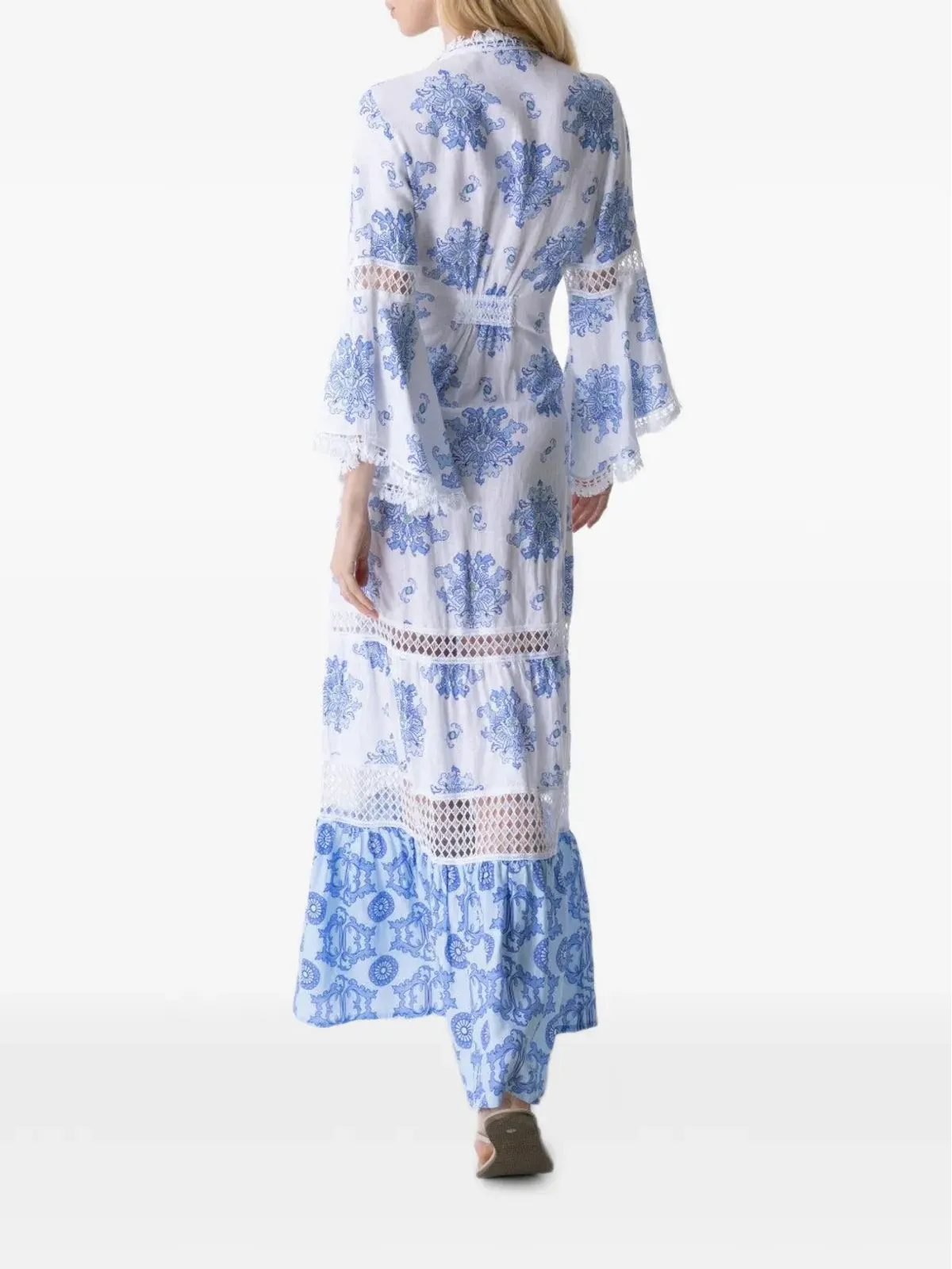 Temptation Positano Centa 花柄プリント レースのマキシドレス - 画像3