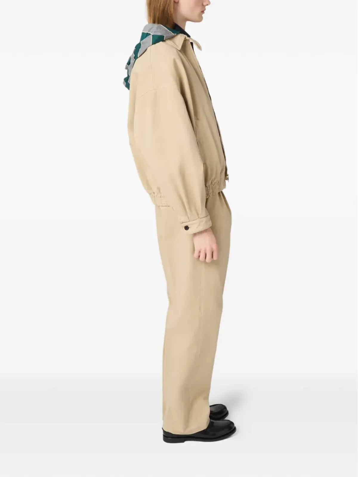 Miu Miu ジップアップ オーバーサイズ ジャケット - 画像3