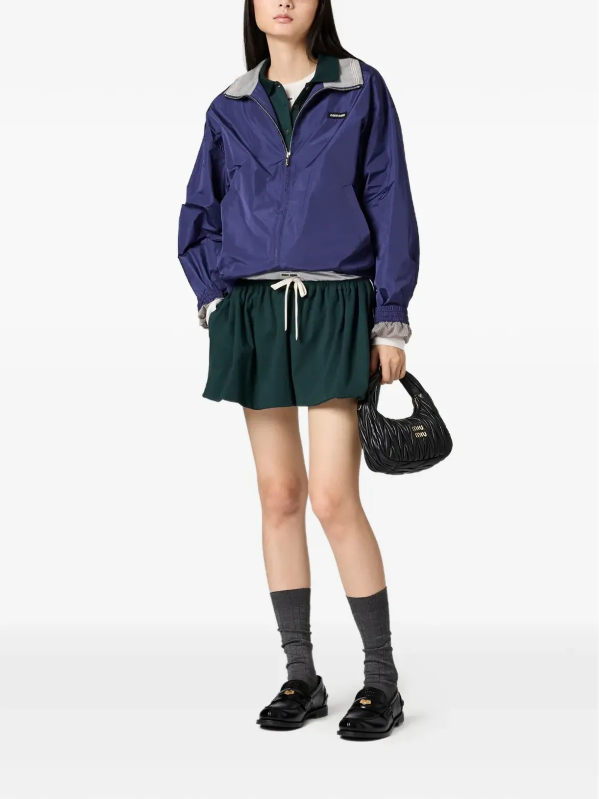Miu Miu ハイネック・オーバーサイズ ジャケット - 画像2