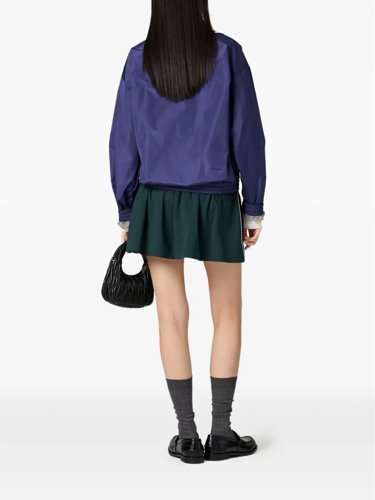 Miu Miu ハイネック・オーバーサイズ ジャケット - 画像3