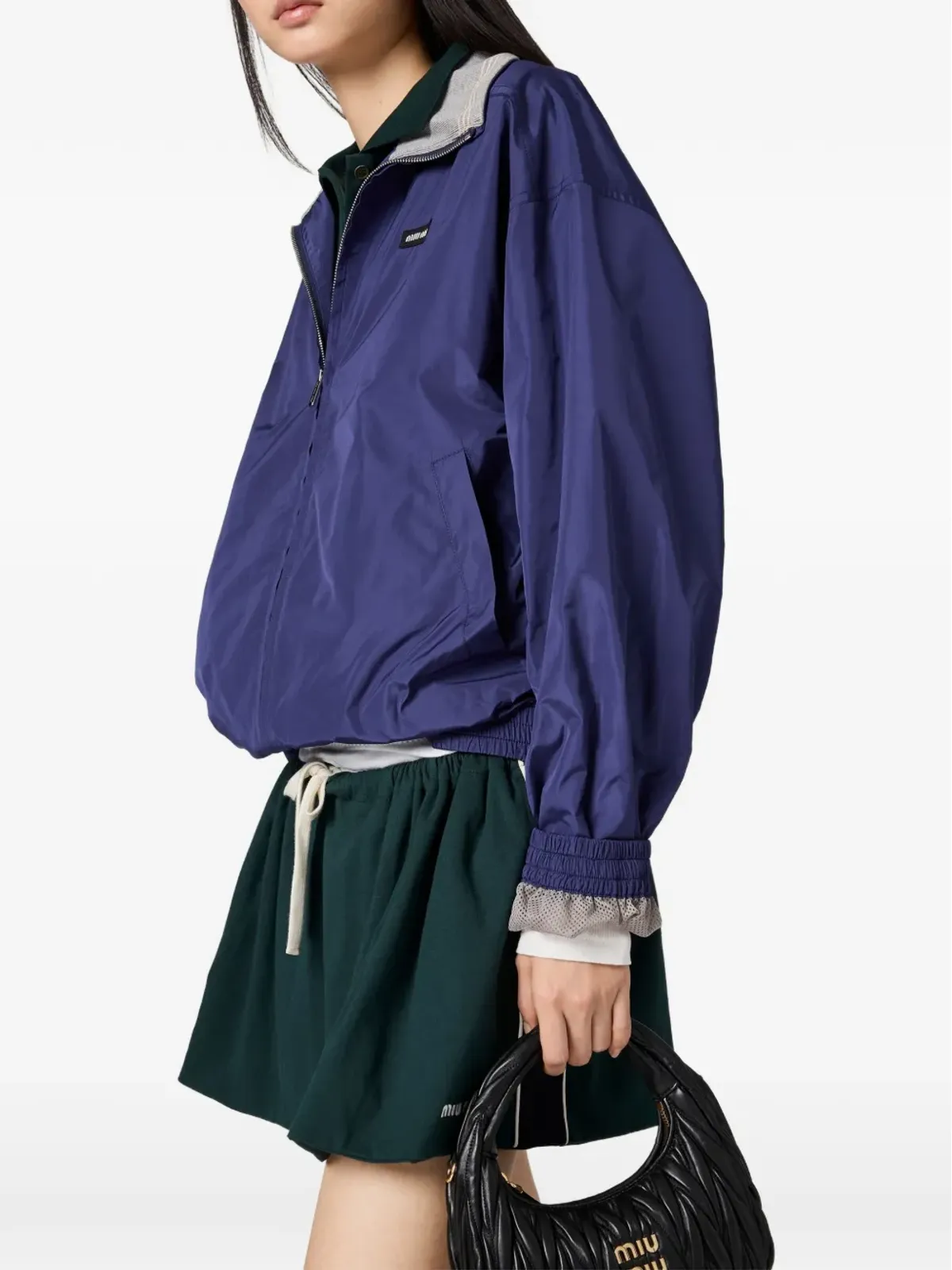 Miu Miu ハイネック・オーバーサイズ ジャケット - 画像4