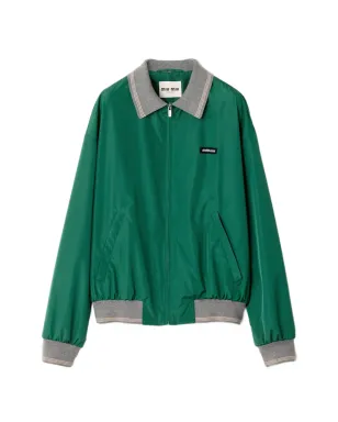 Miu Miu リブニットジップボンバージャケット - サムネイル1