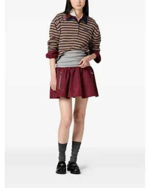 Miu Miu エラスティックウエストミニスカート - Red - サムネイル2