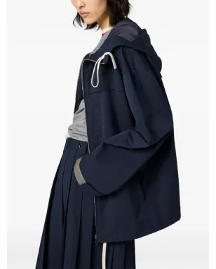 Miu Miu ドローストリングパーカコート - サムネイル4