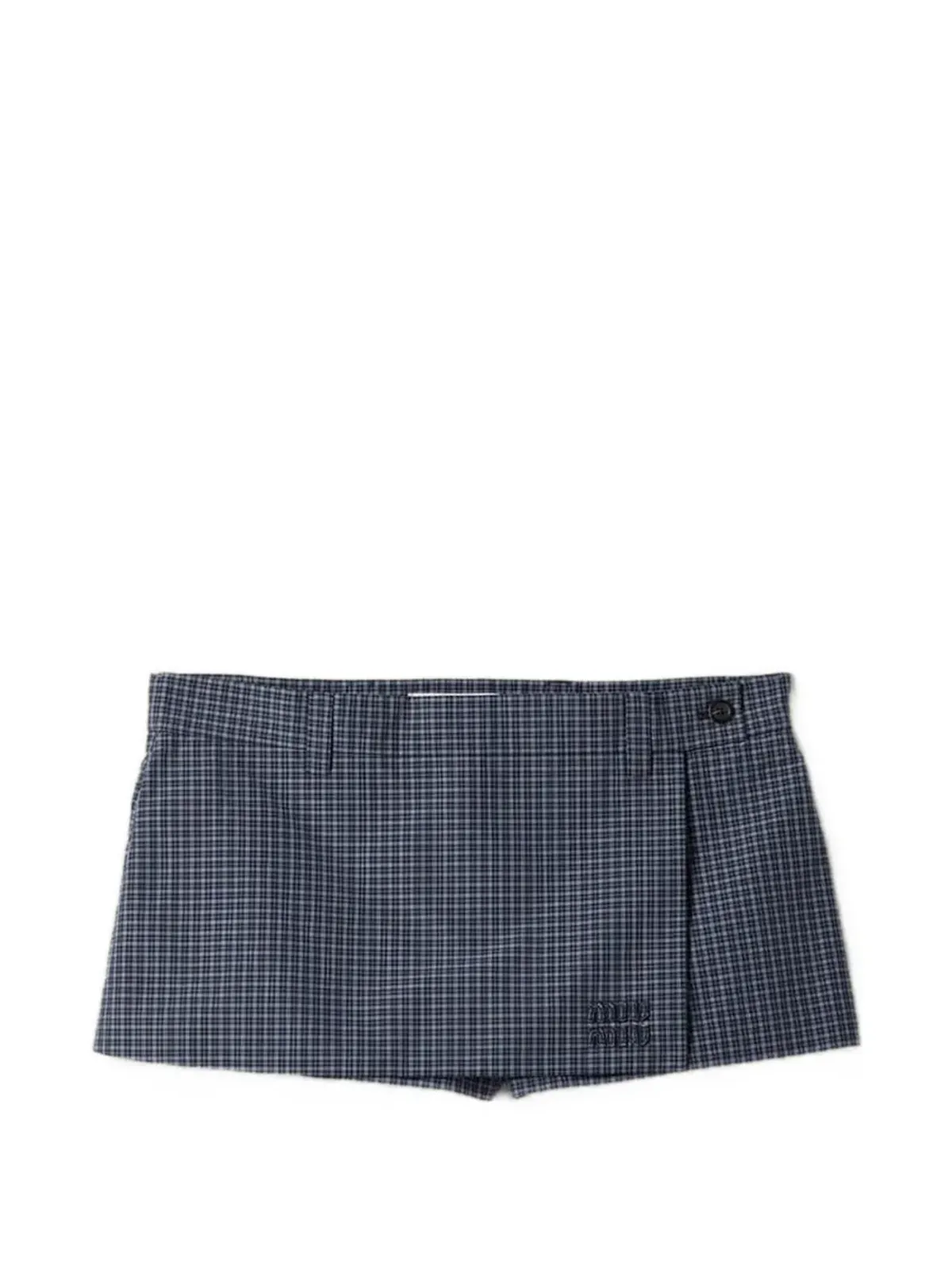 Miu Miu チェック柄ミニスコート - 画像1