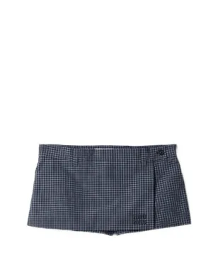 Miu Miu チェック柄ミニスコート - サムネイル1