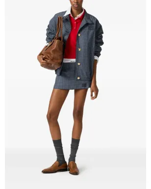 Miu Miu チェック柄ミニスコート - サムネイル2