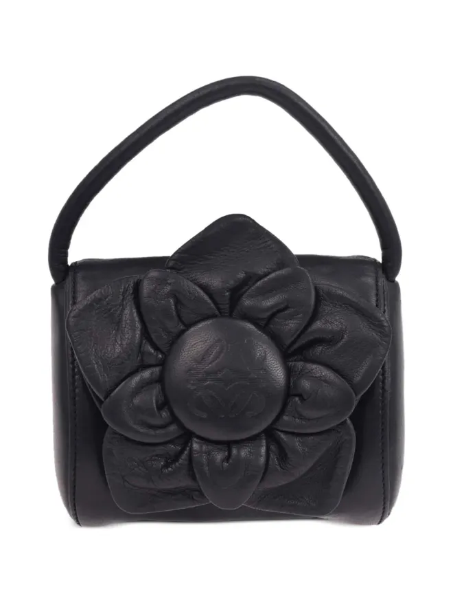 Loewe Pre-Owned Loewe ビンテージ 花モチーフレザートートバッグの商品画像