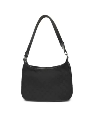 Gucci Pre-Owned 1990年代～2000年代初頭のGGキャンバスショルダーバッグ - ブラック - サムネイル2