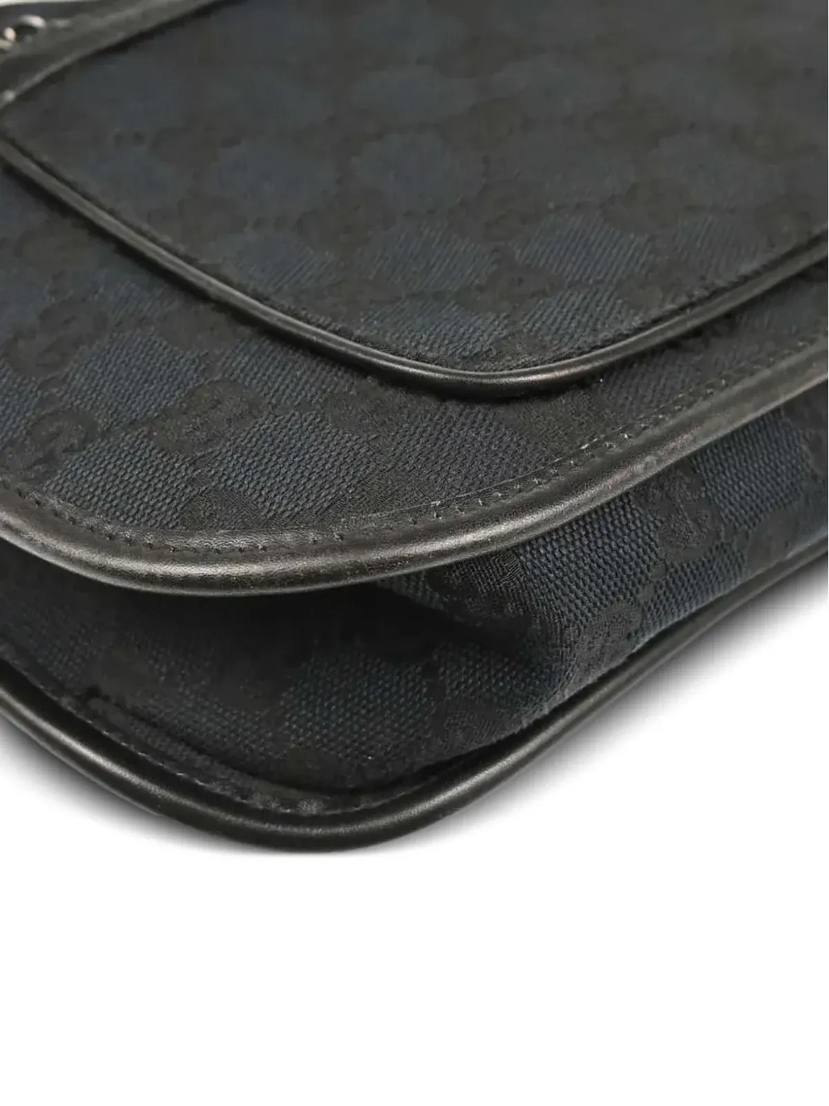 Gucci Pre-Owned 1990年代～2000年代初頭のGGキャンバスショルダーバッグ - ブラック - 画像4