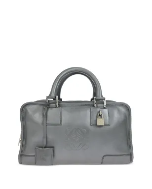 Loewe Pre-Owned アマゾナ レザー トートバッグ - Silver - サムネイル1
