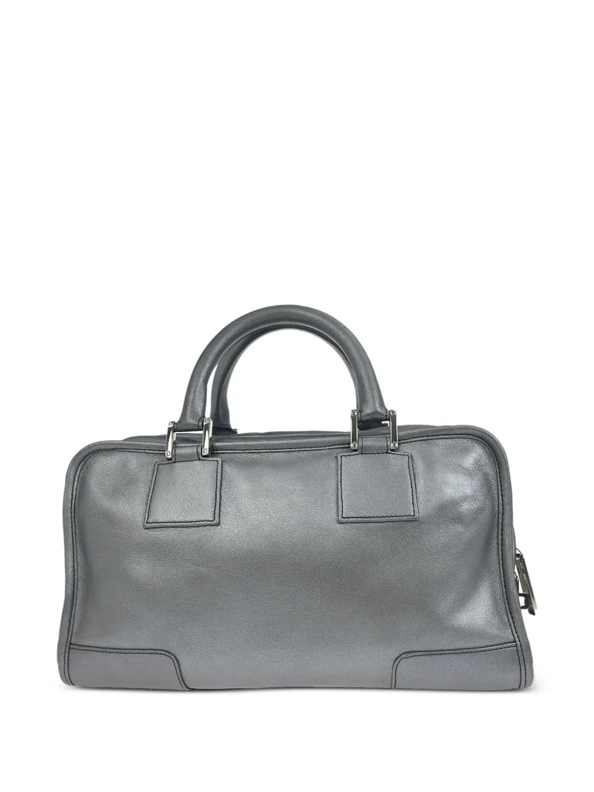 Loewe Pre-Owned アマゾナ レザー トートバッグ - Silver - 画像2