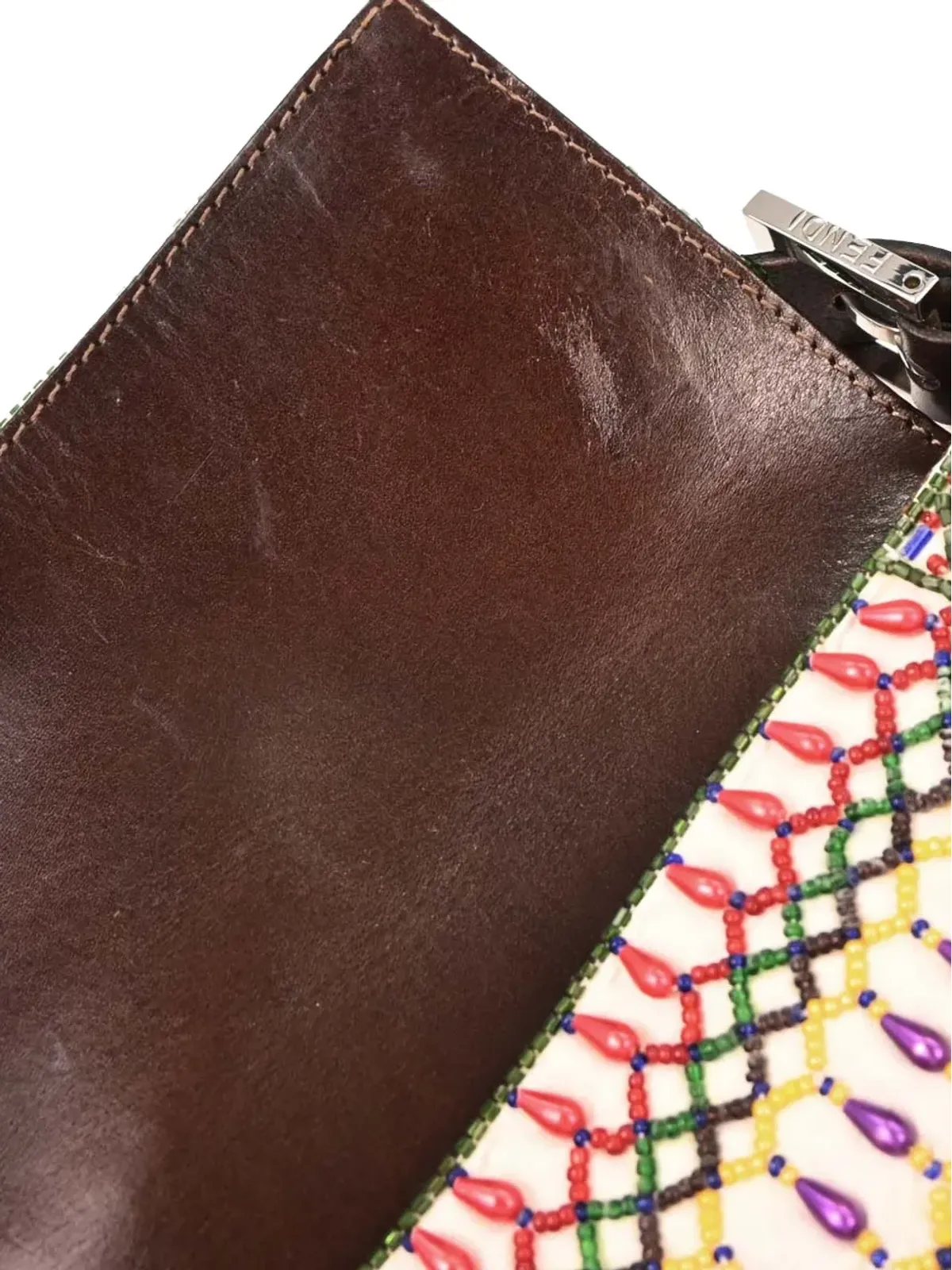Fendi Pre-Owned バゲットビーズ付きハンドバッグ - 画像5
