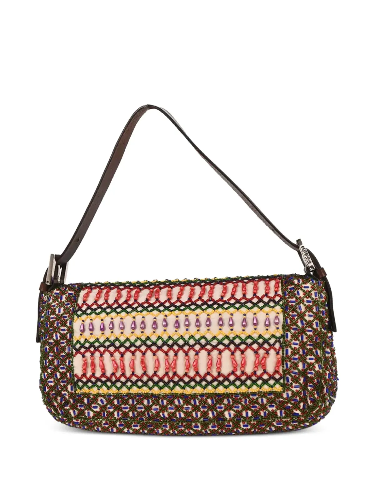 Fendi Pre-Owned バゲットビーズ付きハンドバッグ - 画像2