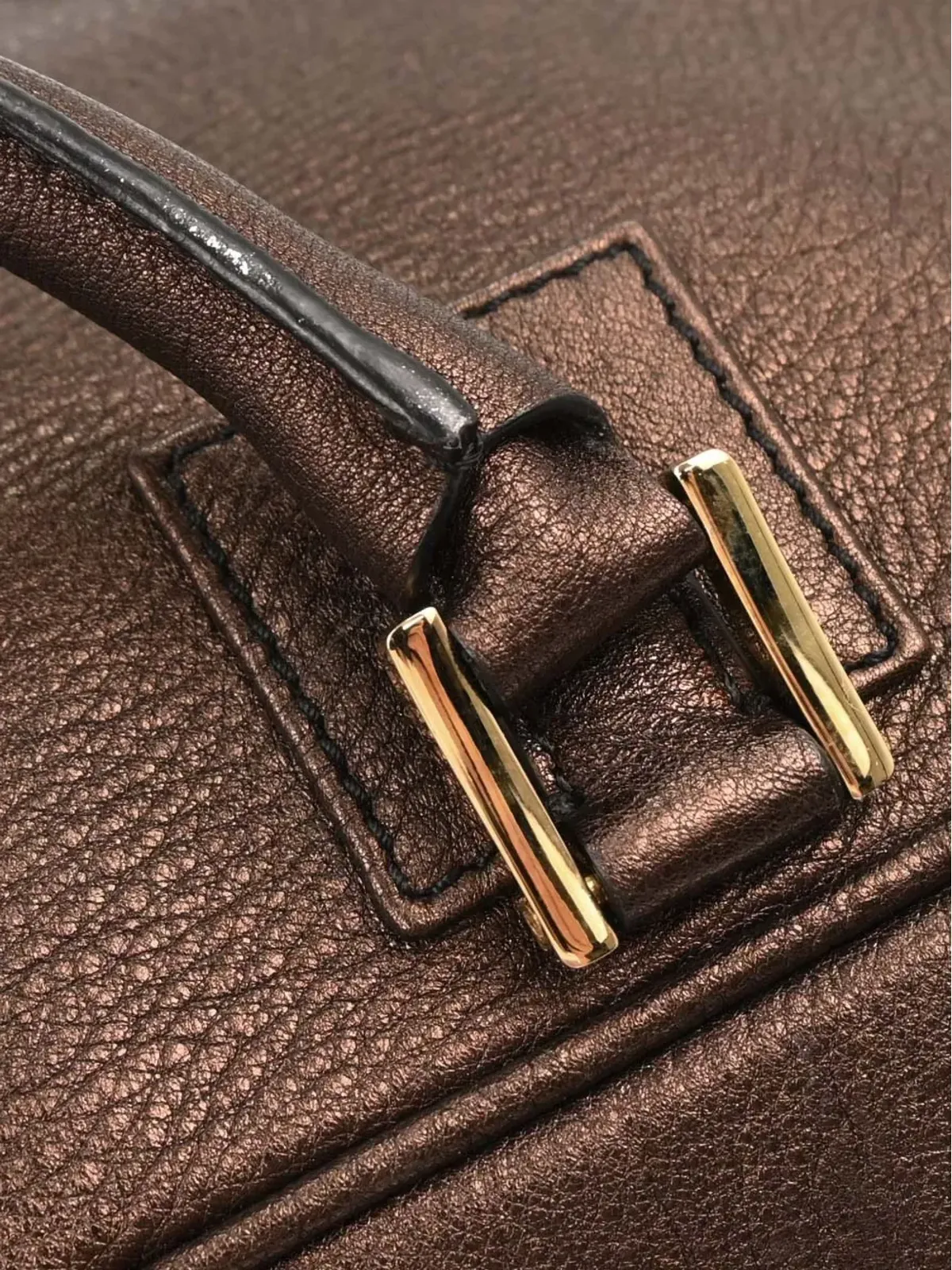 Loewe Pre-Owned アマゾナ レザー トートバッグ - ブラウン - 画像5