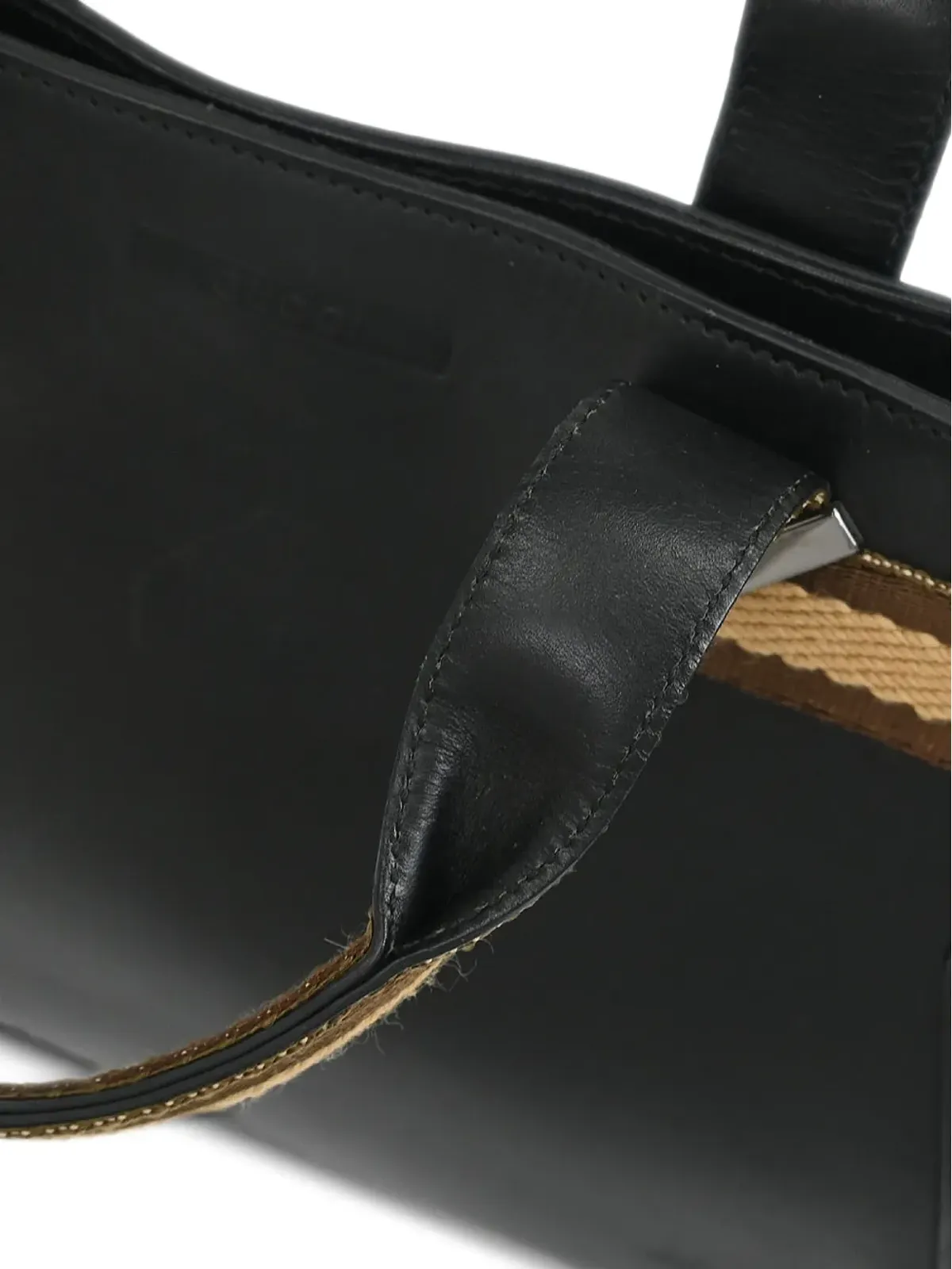 Gucci Pre-Owned 1990-2000年代 シャリーライン レザー トートバッグ - 画像5