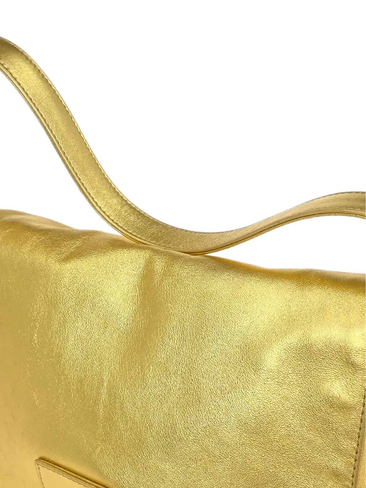 Fendi Pre-Owned 2009 Mamma Baguette ショルダーバッグ（ゴールド） - 画像5