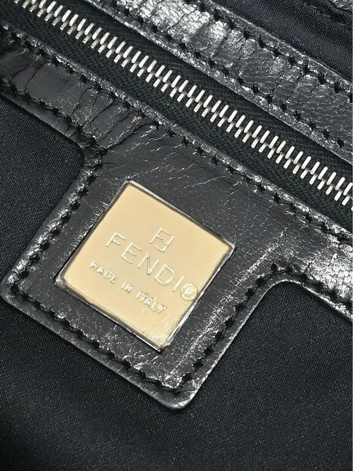 Fendi Pre-Owned 2009年 バゲット型 シークイン装飾 ショルダーバッグ - 画像3