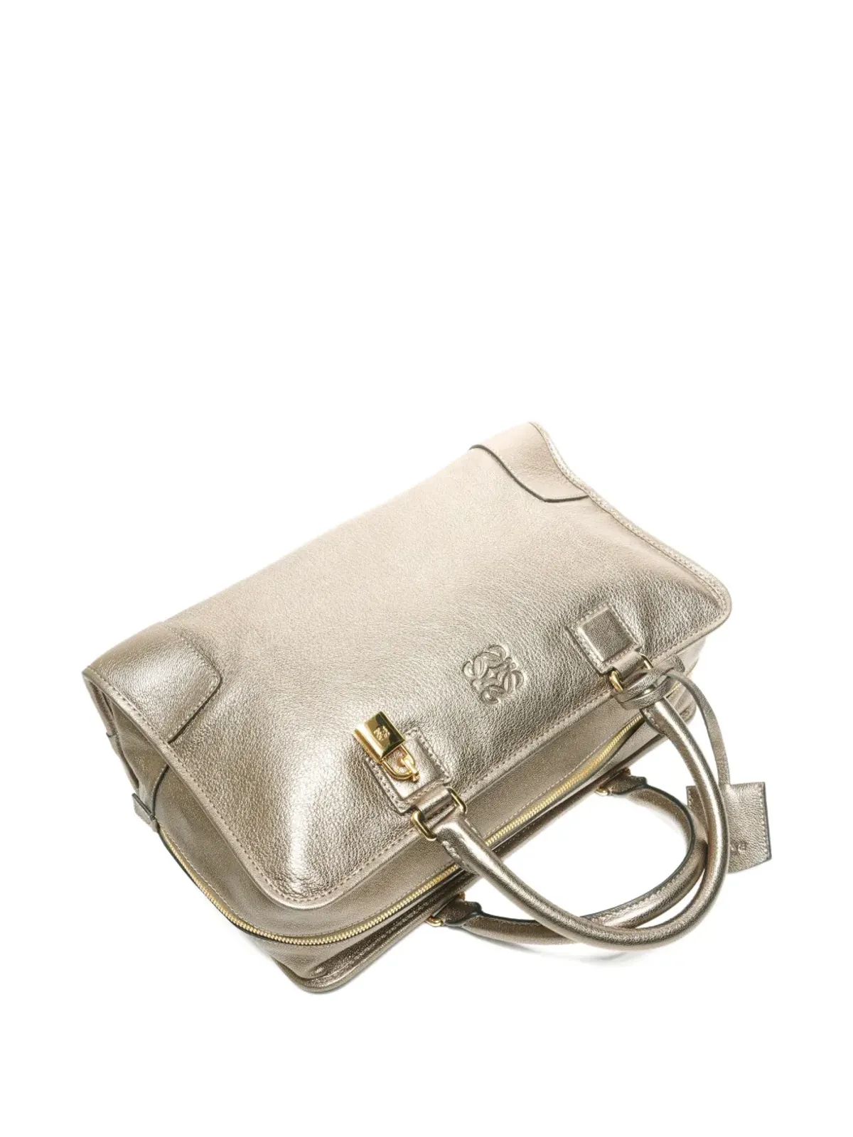 Loewe Pre-Owned 2000 Amazona top-zip tote bag - Gold - 画像5