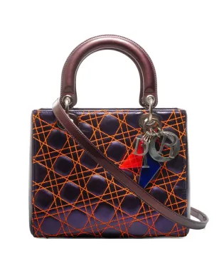 Christian Dior Pre-Owned 2011 レディ・ディオール キルテッドレザー クロスボディバッグ - パープル - サムネイル1