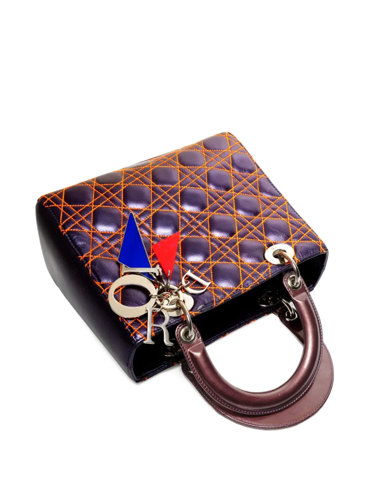 Christian Dior Pre-Owned 2011 レディ・ディオール キルテッドレザー クロスボディバッグ - パープル - 画像4