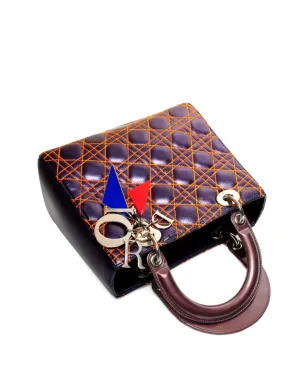 Christian Dior Pre-Owned 2011 レディ・ディオール キルテッドレザー クロスボディバッグ - パープル - サムネイル4