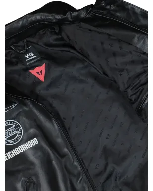 Y-3 ロゴ レザー ボンバー ジャケット - サムネイル5